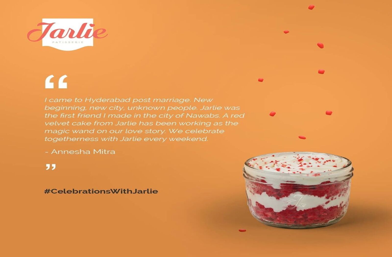 Buy Jarlie Dessert Red Velvet Cake With Cream Cheese Frosting 100 Veg 80 Gm  Jar Online at the Best Price of Rs 139 - bigbasket